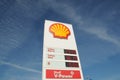 Shell petrol, diesel and electricity prices in Copenhagen Denmark