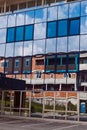 Shell of a house reflected in the facade Royalty Free Stock Photo