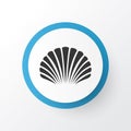 Shell Icon Symbol. Premium Quality Isolated Conch Element In Trendy Style.