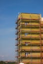 Shell insulation in new residential building Royalty Free Stock Photo
