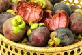 Shell mangosteen fruit