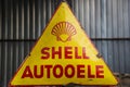 Shell motor oil plaque