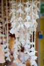 Shell necklaces hanging for sale in Key West, USA