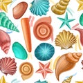 Shell pattern for summer and vacation