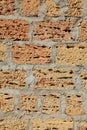 The shell rock brick wall, texture Royalty Free Stock Photo