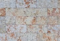 Shell rock texture. Natural stone brick in the decoration of houses. Royalty Free Stock Photo