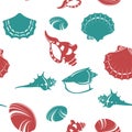 Shell seamless pattern 4