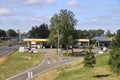 Shell size field along highway a20 near Nieuwerkerk aan den IJssel Royalty Free Stock Photo