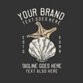 Shell and starfish vintage t shirt