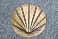 Shell symbol of the Camino de Santiago Royalty Free Stock Photo