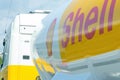 Shell tanker transporting fuel on the road, October 2021, Zadar, Croatia