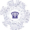 shell vector icon. shell editable stroke. shell linear symbol for use on web and mobile apps, logo, print media. Thin line Royalty Free Stock Photo