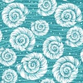 Shells vector seamless pattern