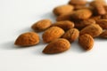 Shelled almond nuts Royalty Free Stock Photo