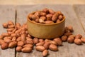 Shelled peanuts Royalty Free Stock Photo