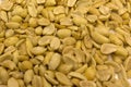 Shelled peanuts yellow close crack groundnut group .