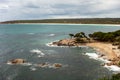 Shelley Cove near Bunker Bay, Eagle Bay and Dunsborough city in Western Australia with nice sandy beach Royalty Free Stock Photo