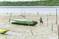 Shellfish gatherers in search of curstaceans for financial support and food for their family. Sao Francisco do Conde, Bahia,