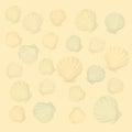 Shells background (vector)