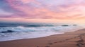 shells early morning beach california Royalty Free Stock Photo