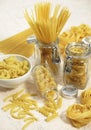 Shells, Macaroni, Spaghetti, Tagliatelle and Twisted Pasta