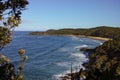 Shelly Beach Seen from Nobbys Head at Port Macquarie Australia Royalty Free Stock Photo