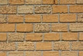 Shelly Limestone Wall Textured Background. Royalty Free Stock Photo