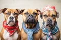 shelter animals wearing bandanas