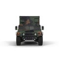 Shelter HMMWV Military Hummer on white. 3D illustration