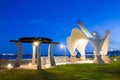 Shelter Island at Gazebo Wave Sculpture