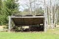 Shelter in open-air museum Royalty Free Stock Photo