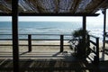 Shelter beside the sea beach Royalty Free Stock Photo