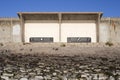 Shelter on the Sea Wall, Canvey Island, Essex, England Royalty Free Stock Photo