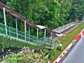 Sheltered walkway in Singapore Royalty Free Stock Photo