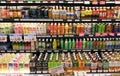 Shelves of Beverages Royalty Free Stock Photo