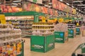 Shelves with canned vegetables