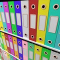 Shelves Of Files For Getting Paperwork Organized Royalty Free Stock Photo