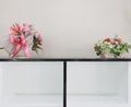 Shelves and flowers