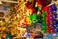 Shelves full of traditional masks and souvenirs Venice