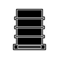 shelves for goods in the store icon. Element of Hipermarket for mobile concept and web apps icon. Glyph, flat icon for website