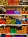 Shelves with Nespresso Royalty Free Stock Photo