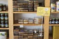 Shelves store specialized for the sale of honey bee pine and flower