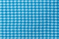 Shemagh of sky blue and white colors background. Texture of arab desert scarf keffiyeh close-up. Mesh cotton hirbawi macro. Azure Royalty Free Stock Photo