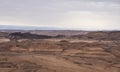 Shen Ramon and the Edom Mountains of Jordan from the Makhtesh Ramon Crater in Israel Royalty Free Stock Photo