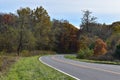 Skyline Drive, a Winding Country Road Traveling Through Beautiful Fall Foliage Royalty Free Stock Photo