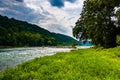 The Shenandoah River, in Harpers Ferry, West Virginia. Royalty Free Stock Photo
