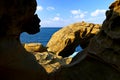 Shenao Elephant Rock located at the northern coastal area of Ruifang district, Royalty Free Stock Photo