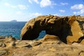 Shenao Elephant Rock located at the northern coastal area of Ruifang district, Royalty Free Stock Photo