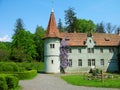 Shenborn castle, Carpathians, Ukraine Royalty Free Stock Photo