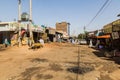 SHENDI, SUDAN - MARCH 6, 2019: View of a street in Shendi, Sud